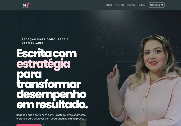 Página inicial da Pri Contextualizando